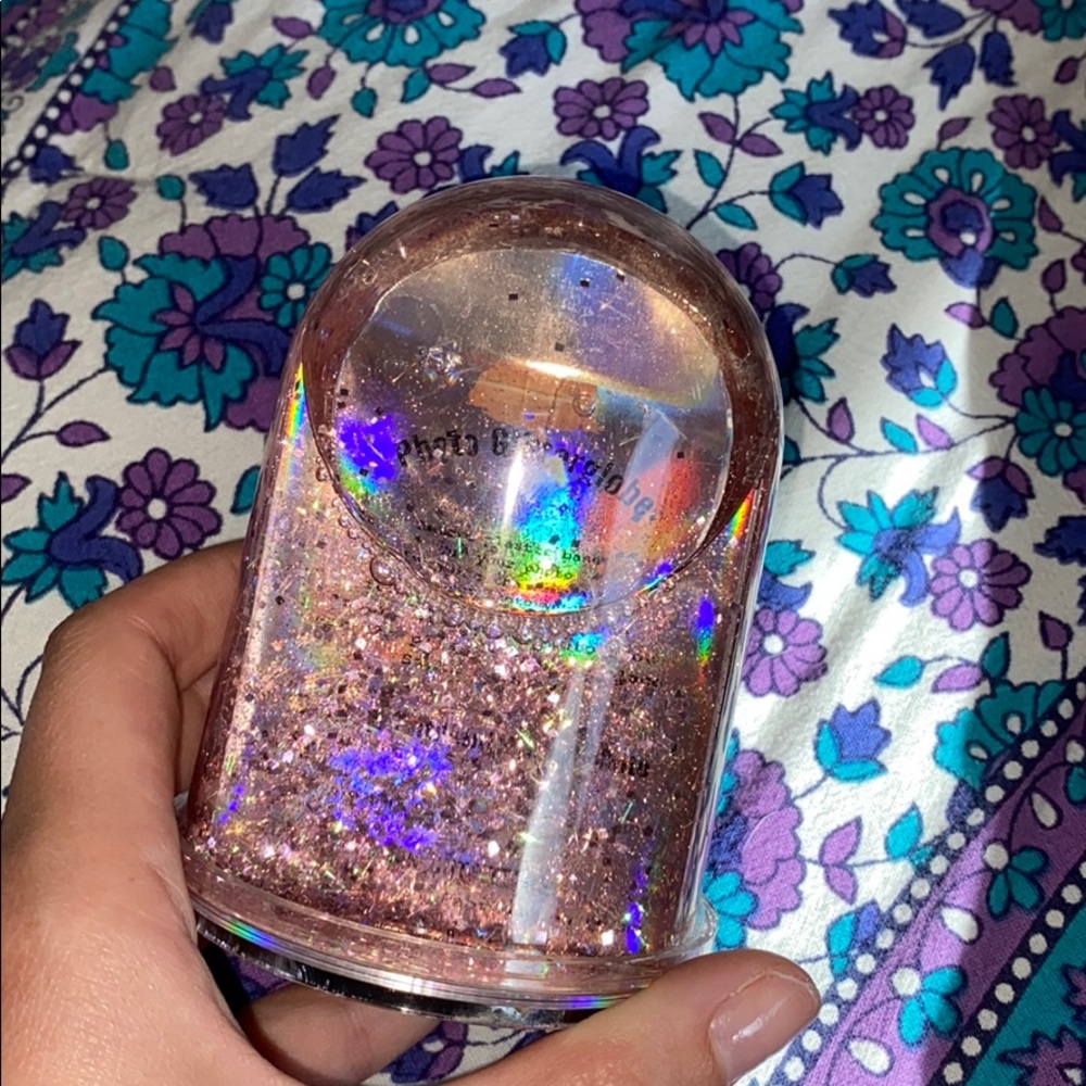 photo globe with glitter urban outfitters